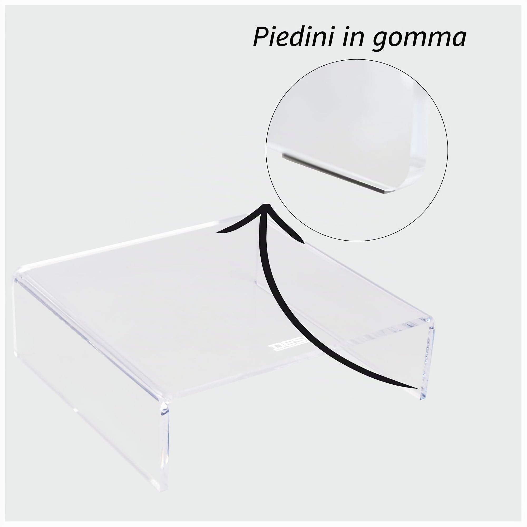 Desq® Supporto Monitor in Acrilico – Altezza 70 mm, Dutch Design