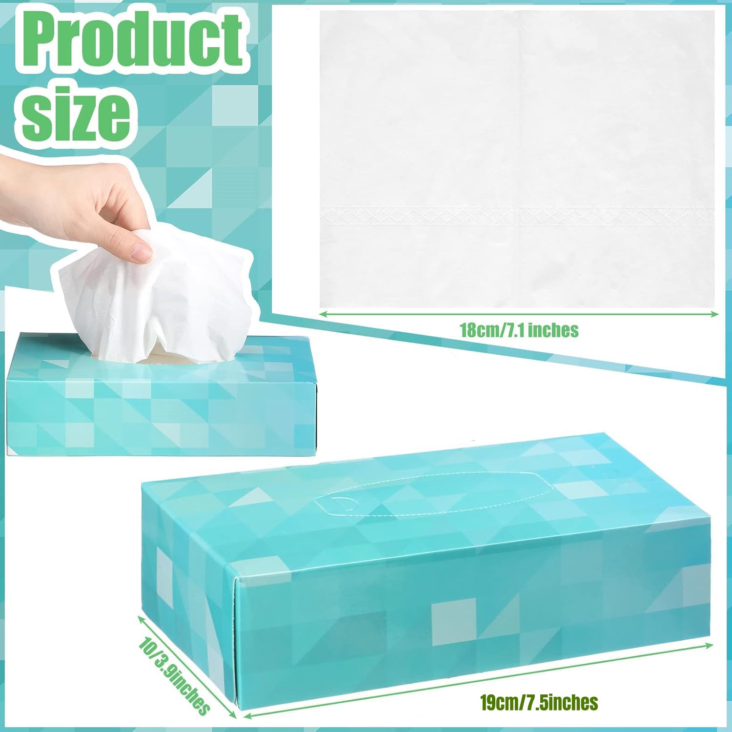 HornTide 5-en-1 Caja de pañuelos multifunción Organizador de encimera 3 Compartimentos 1x Bandeja Boutique Papelería Almacenamiento Caddy Caderas Plástico (Blanco)