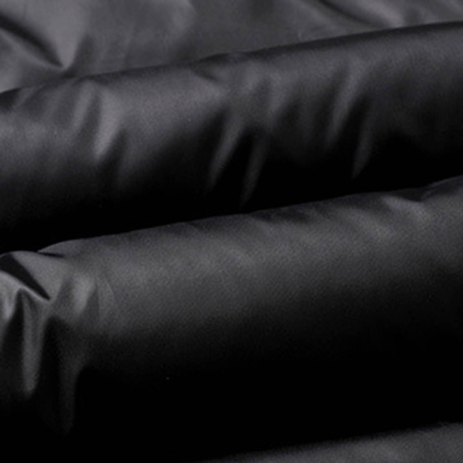 Generisch Chaqueta larga de plumón para hombre con capucha, abrigo de plumón grueso, impermeable, a prueba de viento, con capucha, parka larga, chaqueta de longitud media, cortavientos