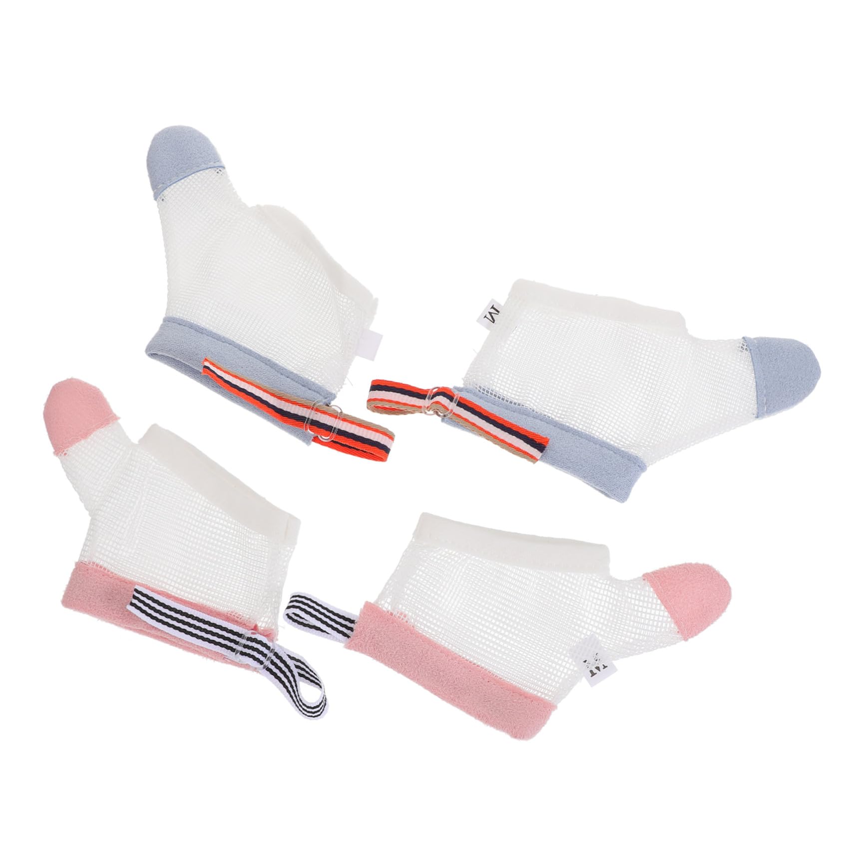 Babyhandschuhe gegen Fingerlutschen und Beißen 2 Paar Nylon Weiß | Babys und Kleinkinder, in 6-10kg, 9-15kg und 15-22, 5kg, zur Gewöhnung