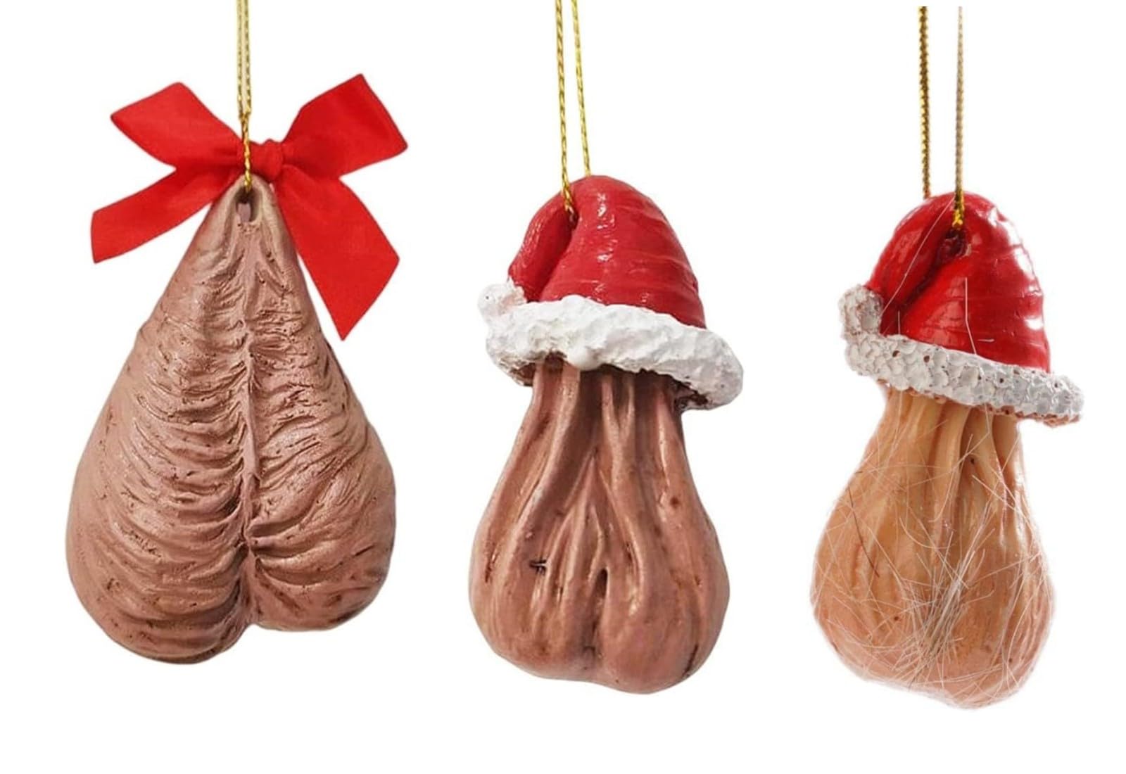 Amazon.co.jp: 面白い3Dクリスマスオーナメント、睾丸クリスマスツリー