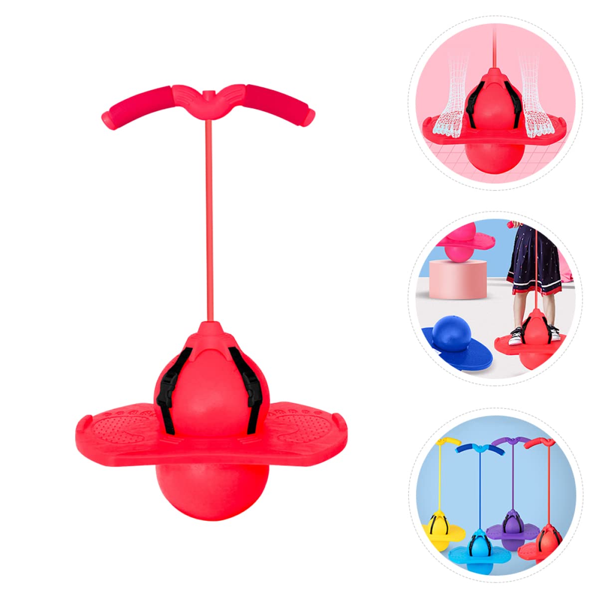 BESPORTBLE 1Set Exercise Bouncing Ball with Detachable Handles Fun Outdoor Fitness for Adults Balance Trainer Ball for Bouncing Activities Load Capacity Engaging Sports