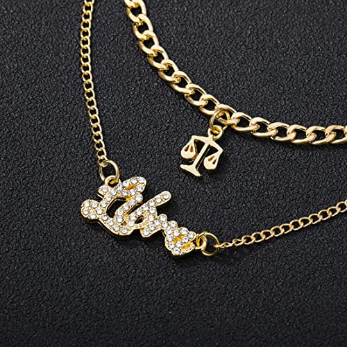 Layered Astrological Necklace for Plated Jewellery