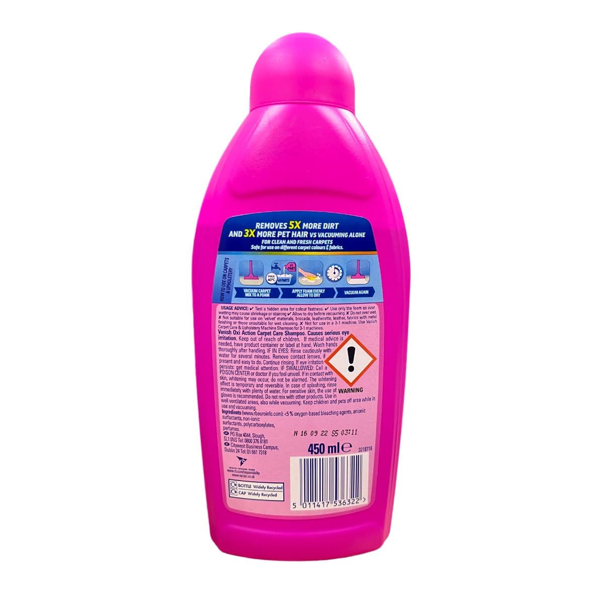 Amazon.com: Vanish Clean & Fresh Hand Carpet Shampoo Cleanser