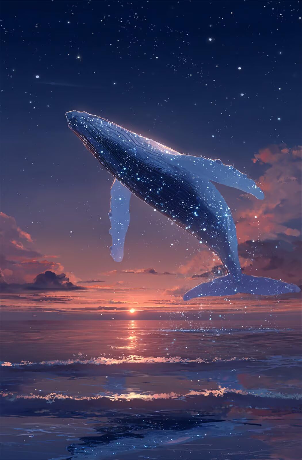 Puzzle 1200 Pezzi per Adulti Balena Tramonto Gioco Educativo Divertimento Impossible Difficile Puzzle per Adulti 1200 Pezzi 75 x 50 cm