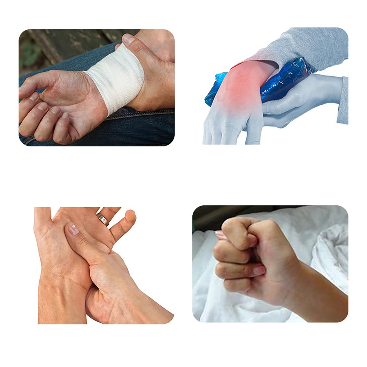 Dispositivo eléctrico de rehabilitación de articulaciones de muñeca, Ejercitador de articulaciones de hemiplejia por accidente cerebrovascular con control remoto, Férulas de mano fijas en reposo para