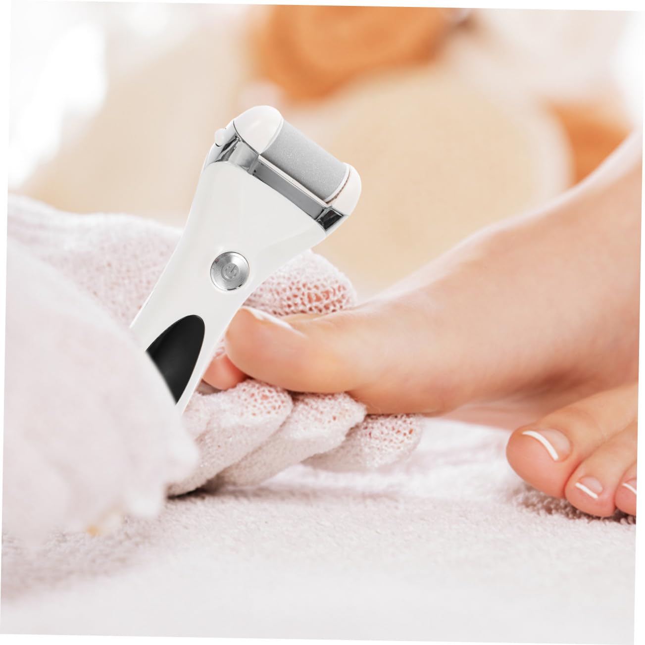 SHERCHPRY Rimuovi Calli Piedi Elettrico, Lima Pedicure Massaggio, per Eliminare Pelle Morta e Duroni, Corpo in Abs, per Cura dei Piedi