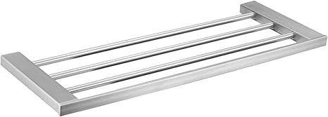 Leekayer Toalleros de Barra Toallero de Pared de Acero Inoxidable para baño, Estante de Almacenamiento para el Cuarto de baño/Cocina, tamaño: 40 cm