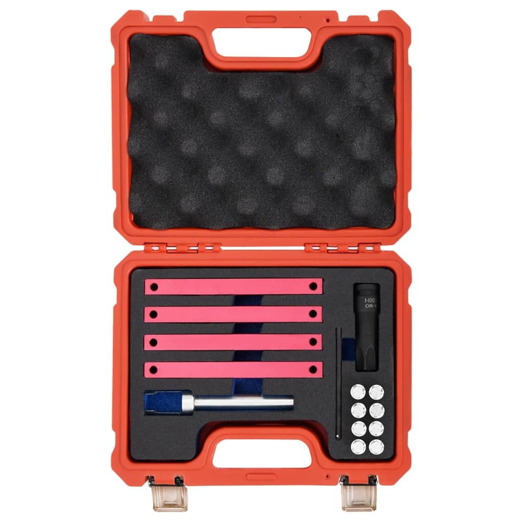 Set di 15 strumenti di regolazione del motore per Mercedes Benz, utensili manuali, riparazione, manutenzione, montaggio auto, officina, valigetta in acciaio, universale