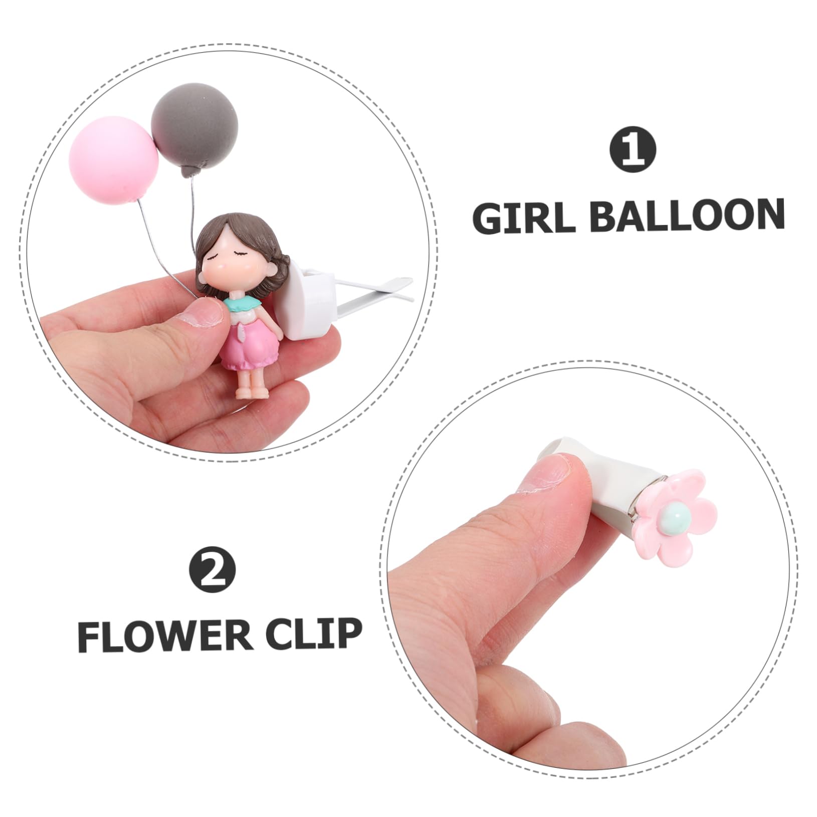 iplusmile 25pezzi Clip Profumatore Per Auto Con Decorazioni Per Interni Palloncini e Fiori Diffusore Aromatico Per Bocchette Aria Materiali Resistenti e Design Elegante