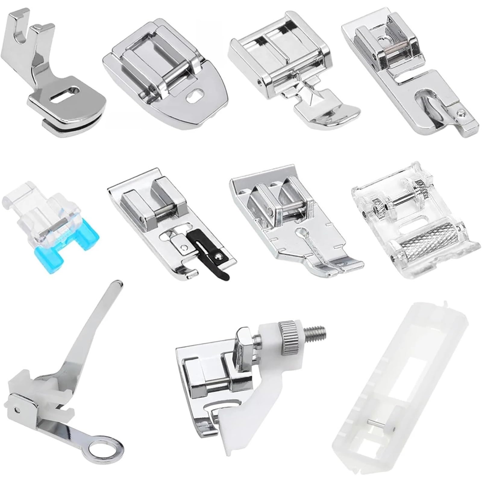 Sewing Feet 22/33Pcs Sewing Machine Presser Feet Set For Low Shank Snap-On Home Machines(2 * 11pcs)