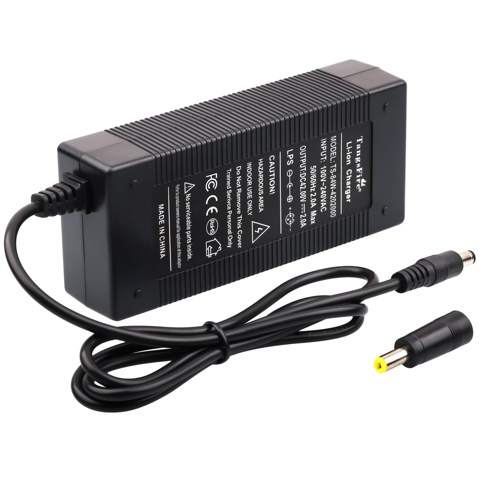 36V Charger 42V 44V Charger for 7.5Ah 10S Lithium Battery 36V S2 EB8 EB7 EB5 (DC 5.5)