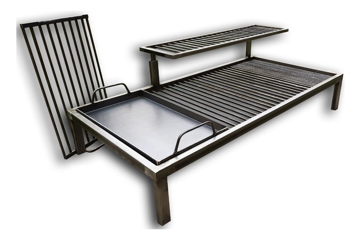Griglia argentina di lusso con moduli rimovibili in ferro Argentina Grill BBQ Parrilla Asado Modello RG - Sor pampa grill (71,1 x 50,8 cm)