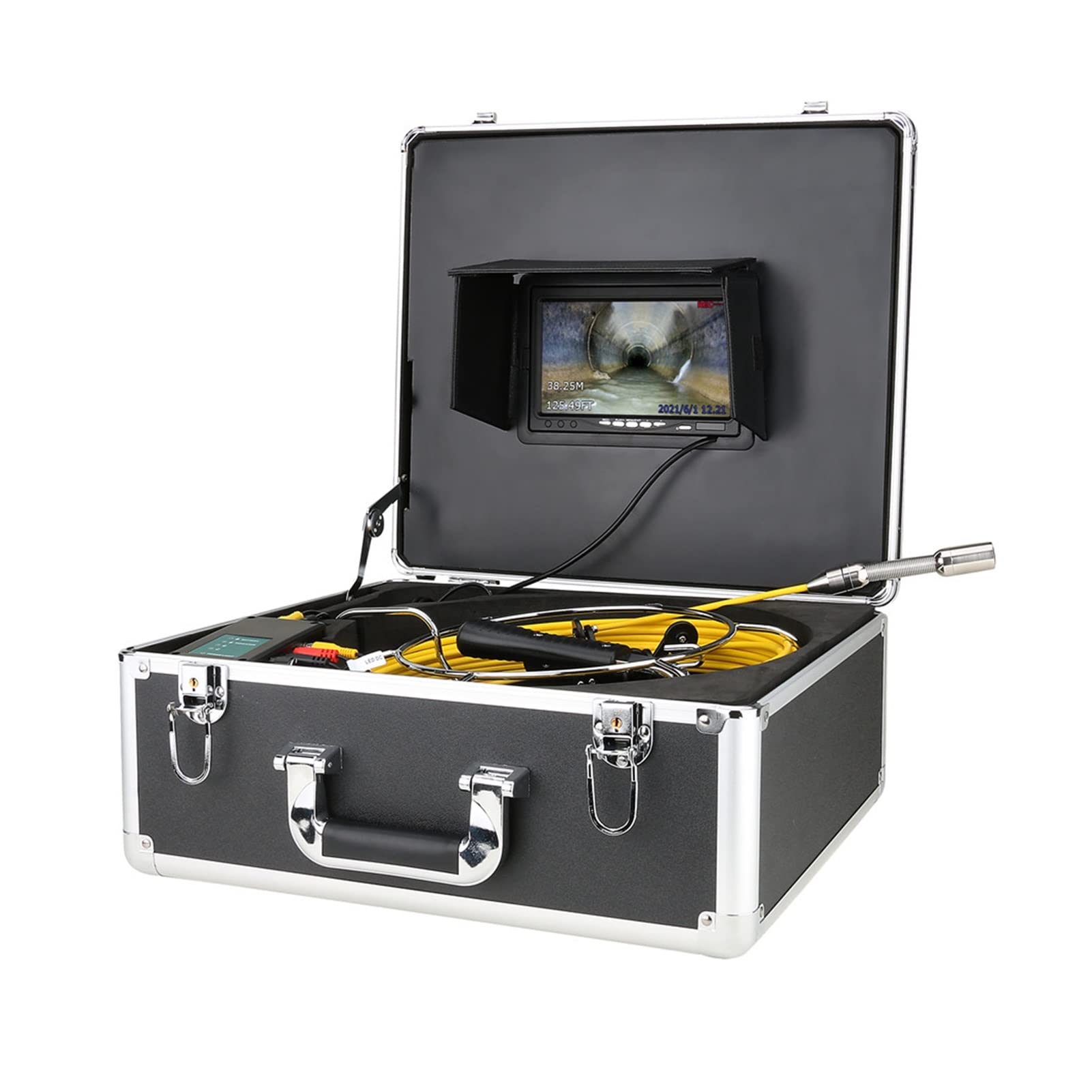 KOHARA Cámara endoscópica Cable de 30/50M con Contador de medidor Cámara de inspección de tuberías de alcantarillado Tubería de alcantarillado Endoscopio Industrial Grabación de Video DVR