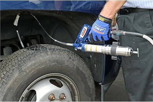 Miniatura 6 de Pistola de grasa Lincoln para lubricación, con soporte y acoplado, Pistola, Gris