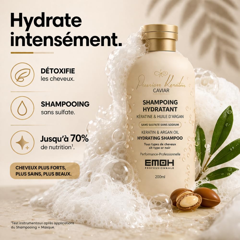 Premium Keratin Caviar kit d'hydratation intense et de réparation - 2 x 300ml