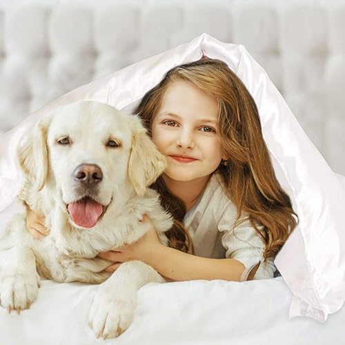 Miniatura 2 de Ashta Bedding Juego de sábanas de satén de seda 100  pura 6 piezas sábana bajera de seda con bolsillo profundo de 15 pulgadas juego de sábanas y