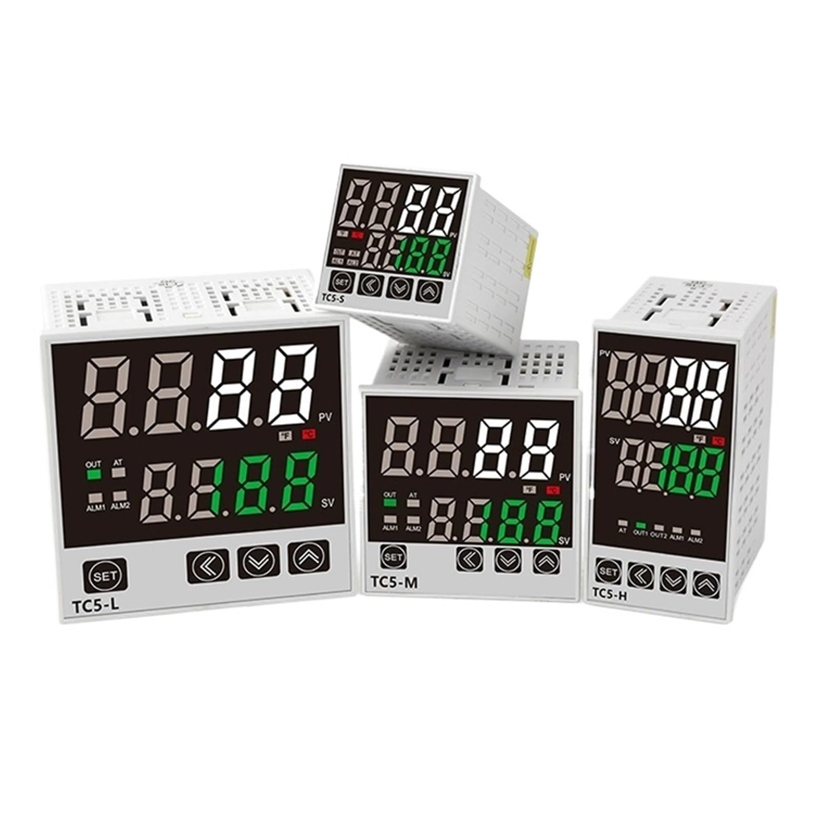 Contrôleur de température PID, minuterie, thermomètre, relais type K 400 ℃ AC100 ~ 220V, Instrument de contrôle d'intégration, alarme sonore, 1 pièces(TC5-S)
