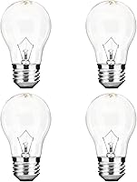 Spolico A15 40W Oven Light Bulb - High Heat 570°F Resistant E26 Warm White for Microwave, Refrigerator, Range Hood, Stove