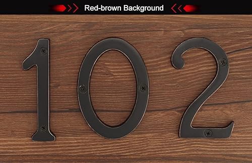 Miniatura 7 de A300 4 pulgadas latón brillante casa número 4ZhongWang Hardware A300 Casa de latón brillante de 4 pulgadas número 4