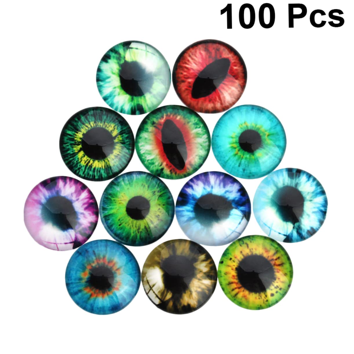LALAFINA 100 Uds Ojos Falsos DIY Pegatina Ojos DIY Ojos De Animales Falsos DIY Para Muñeca Ojos Ojos De Simulación