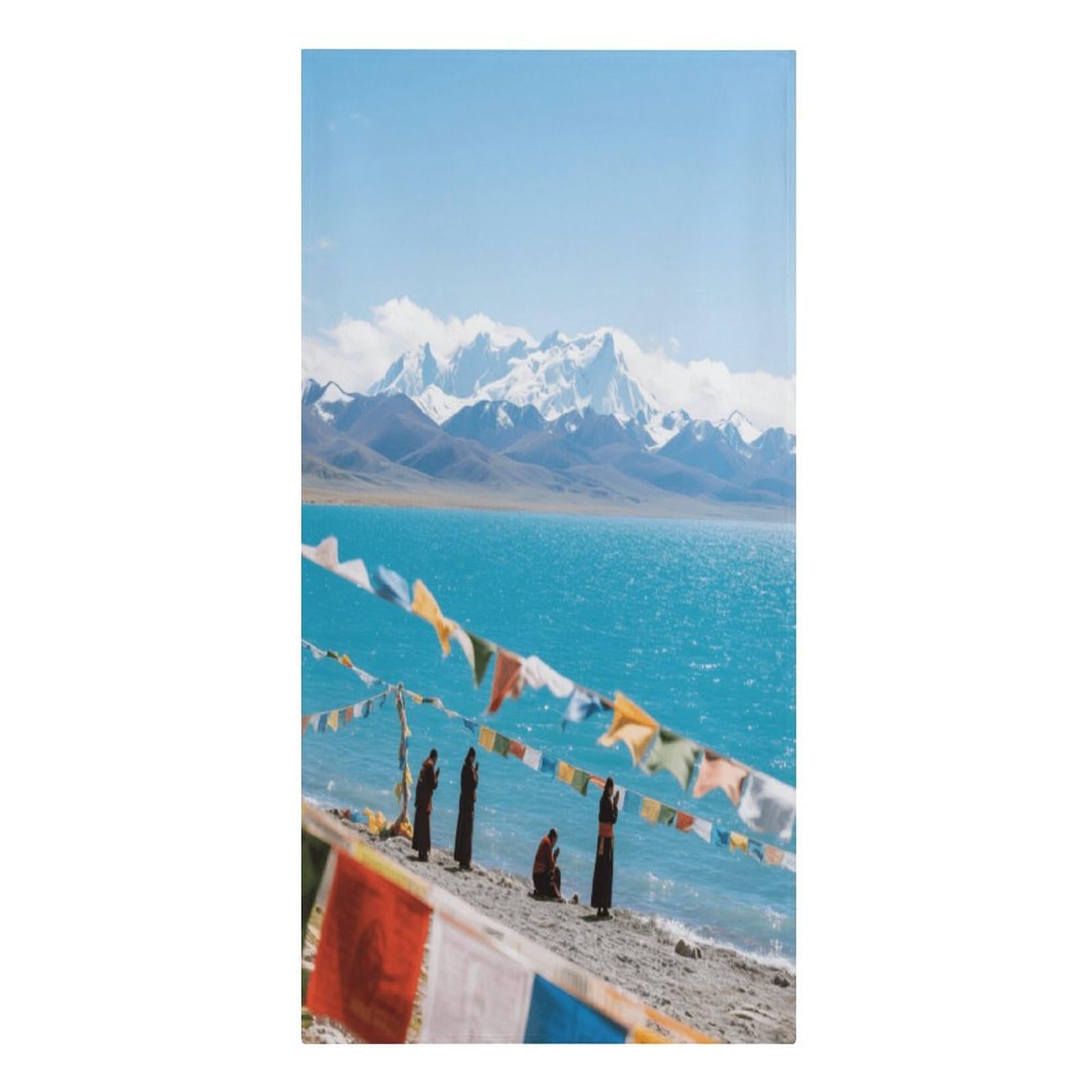 Fekiloot Men's Style Namtso Lake Snow Mountain Large Beach Towel, Travel Towel For Adults Wo, Pool Towels For Beach, Camping, Swim Pool, Gym, Sports& Yoga 61.4"X30.3"