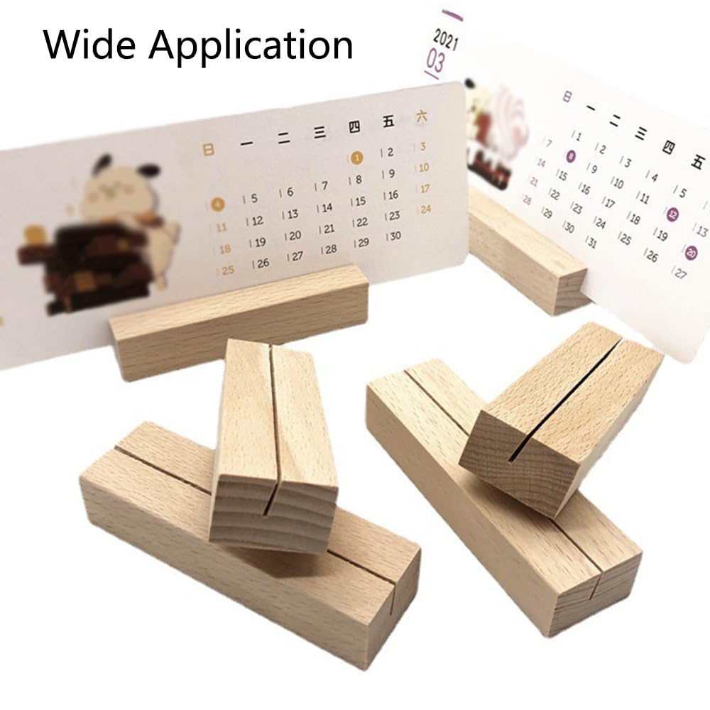 TopHomer 4 tamaños (40 piezas), soportes de madera para tarjetas, para bodas, banquetes, fiestas; número de mesa, foto/imagen, soporte de menú, restaurante