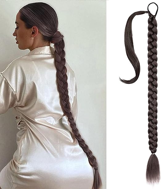 Queue de Cheval Extension Naturel, 91cm Extension Queue de Cheval DIY, Extension de Cheveux Queue de Cheval Extension Naturel, 91cm Extension Queue de Cheval DIY, Extension de Cheveux