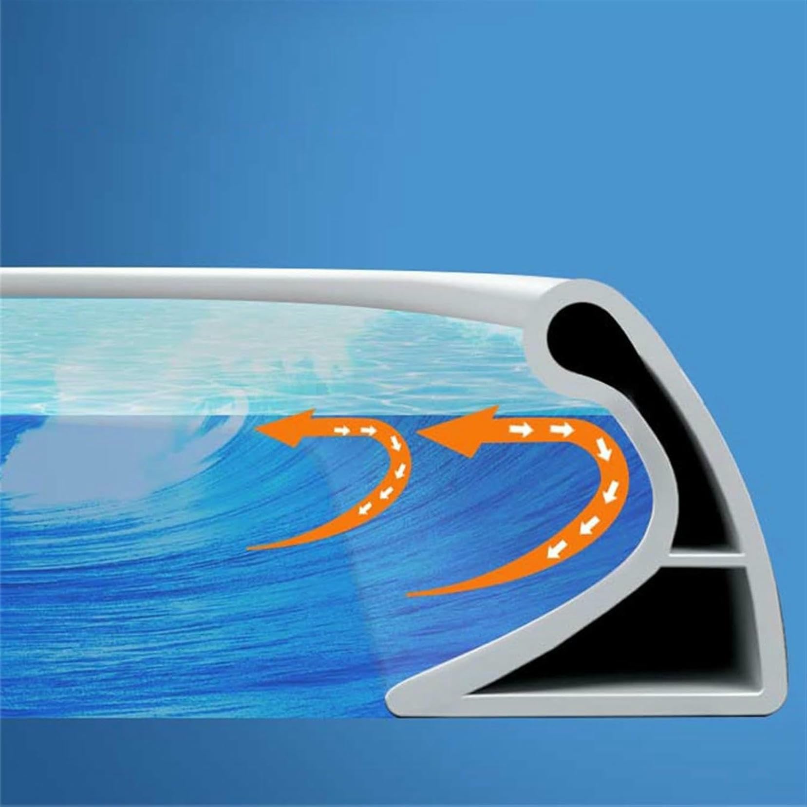 Barrage d'eau de douche pliable en silicone pour le seuil de la salle de bain