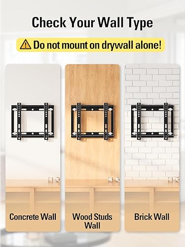 Miniatura 7 de Mounting Dream Soporte de pared para TV ultradelgado para la mayoría de LED de pantalla plana de 17 a 42 pulgadas, soporte de TV fijo para VESA 50 x