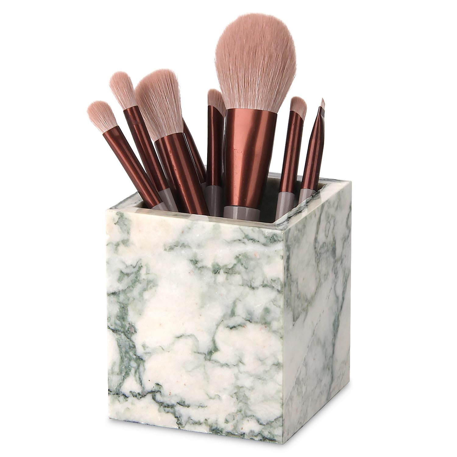 Marble Toothbrush Holder(Blackish Green) (1, Green Texture)