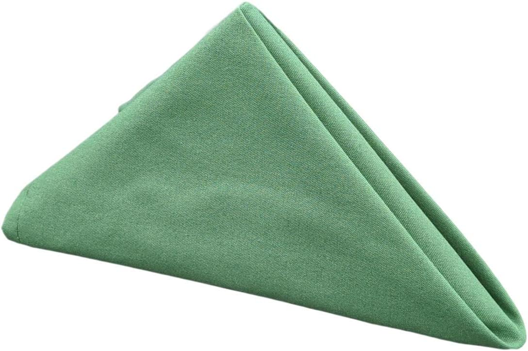 36 Pack Cloth Table Napkins/Linens - 20 Inch x 20 Inch - Easy Care 100% Spun Polyester - Cotton Like Feel - Ivory