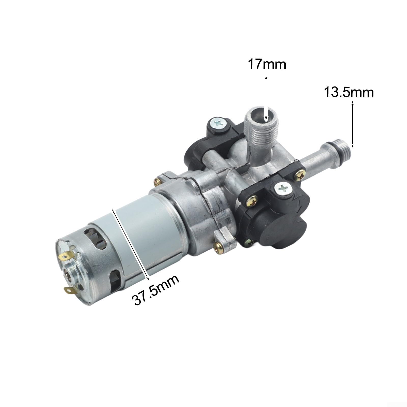 21 V Kolbenpumpenmotor für kabellosen Hochdruckreiniger, Metall, kompakt, einfache Installation, Autowaschanlage, Gartenbewässerung, Tankentwässerung (A)