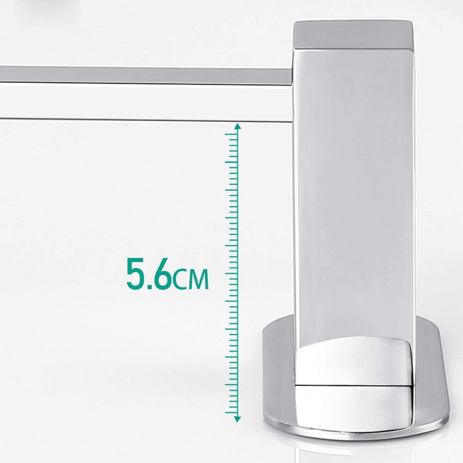 SOVORM Riel de Barra de Toalla montado en la Pared, Barra de Barra de Toalla de Cocina Colgante Sus de Soporte de toallero de baño / 50 cm The New
