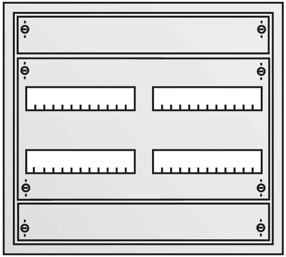 Armoire electrique de distribution ABB Entrelec U32R2 a porte en metal 150 mm