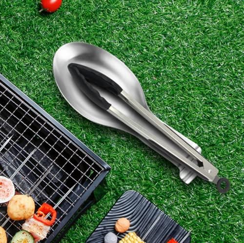 Miniatura 4 de 2 soportes para cucharas de acero inoxidable plateado para espátula, utensilios de cocina