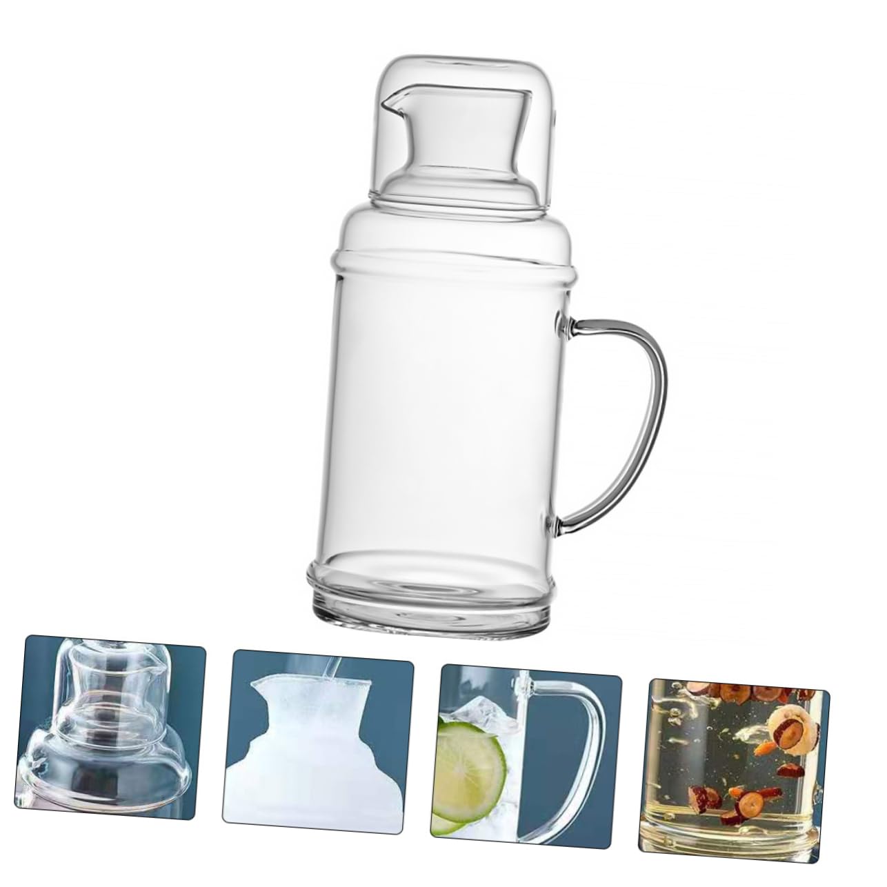 Jarra De Vidrio Resistente Al Calor Hervidor De Agua Para Té Tetera Adecuado Para Familia Para Fiesta Almacenamiento De Bebidas