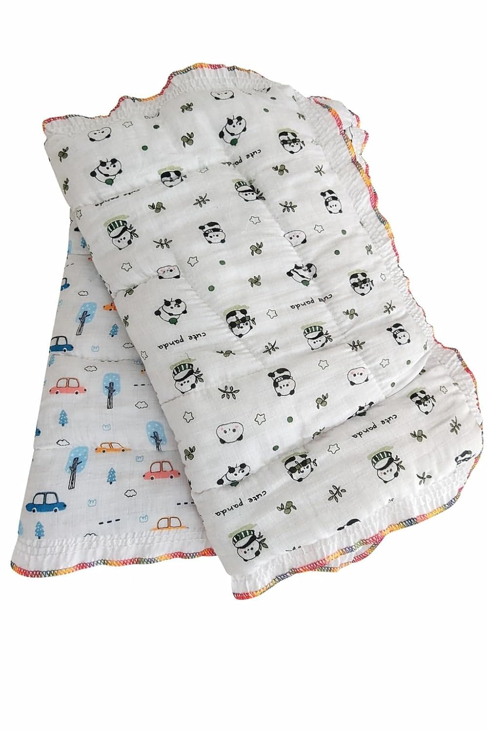 Soft Cotton Kids Godadi for Newborn – Cartoon Printed Kids Bedding Quilt/Sleeping Mat for Crib, Stroller & Playtime (Cute Printed-22)-image-11
