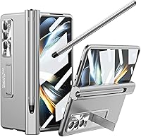 Vista 11 de Funda para Samsung Galaxy Z Fold 4 con soporte para bolígrafo S y bolígrafo, [protección de bisagra] [protector de pantalla integrado]