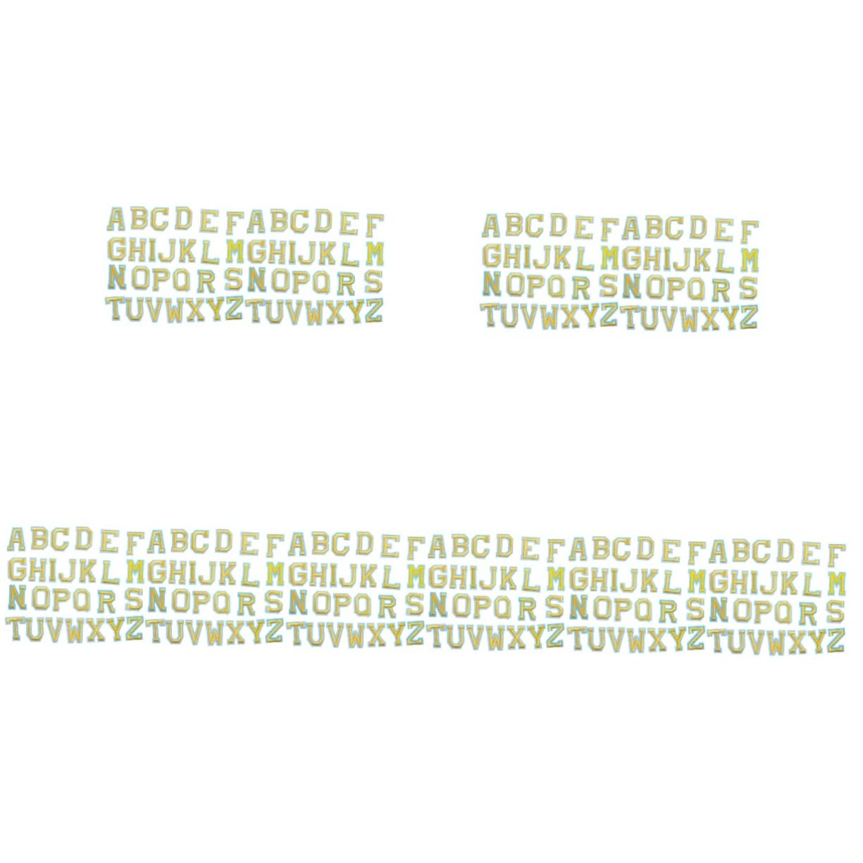 Operitacx 260 Pz patch di lettere stop borse repair ferrocerio lettere applique dell'alfabeto patch vestiti per vestiti toppe per riparare i i Tessuto non tessuto
