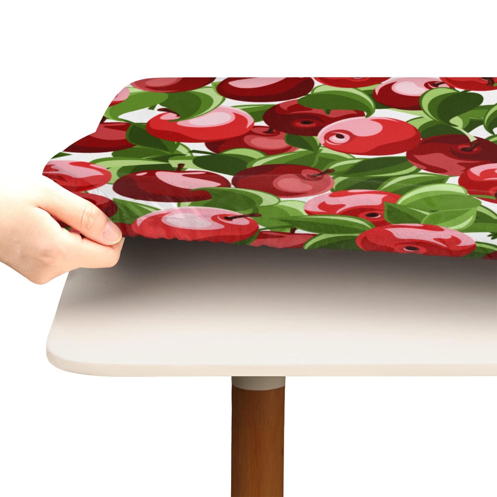 Nappe De Table Carrée En Polyester Avec Bords élastiques Pour