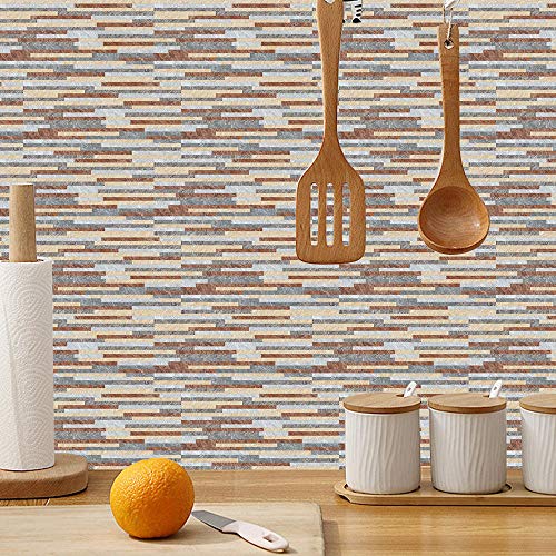 Vinilos Pared Cocina Rayas De Colores Vinilo Adhesivo Cenefas Adhesivas Baño Cocina Azulejos Decorativos Adhesivos Ba?o… - Imagen 3