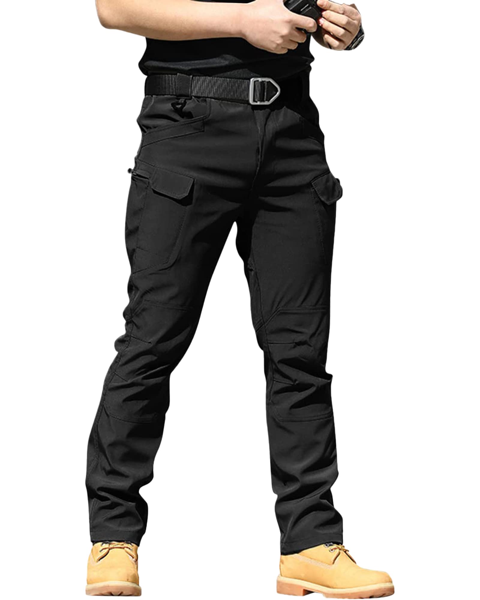 YAOBAOLE Pantalon Tactique Homme X7 Cargo Treillis Militaire Randonnée Chasse Pantalon de Travail avec Plusieurs Poches