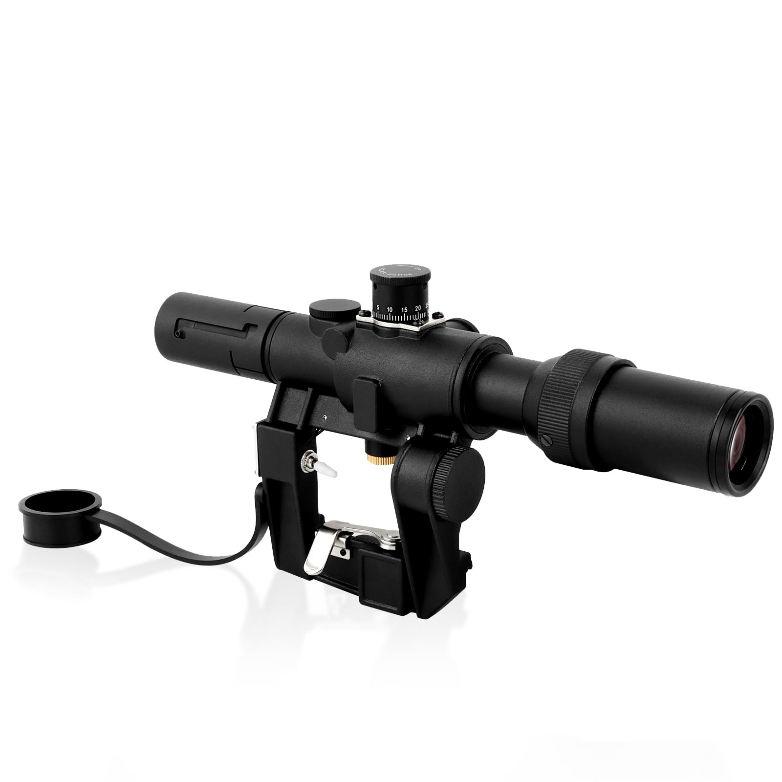 3-9X26 Lunette de visée FFP Premier Plan Focal Montage latéral Optique portée viseur avec Pare-Soleil Tube Capot Noir Rouge réticule