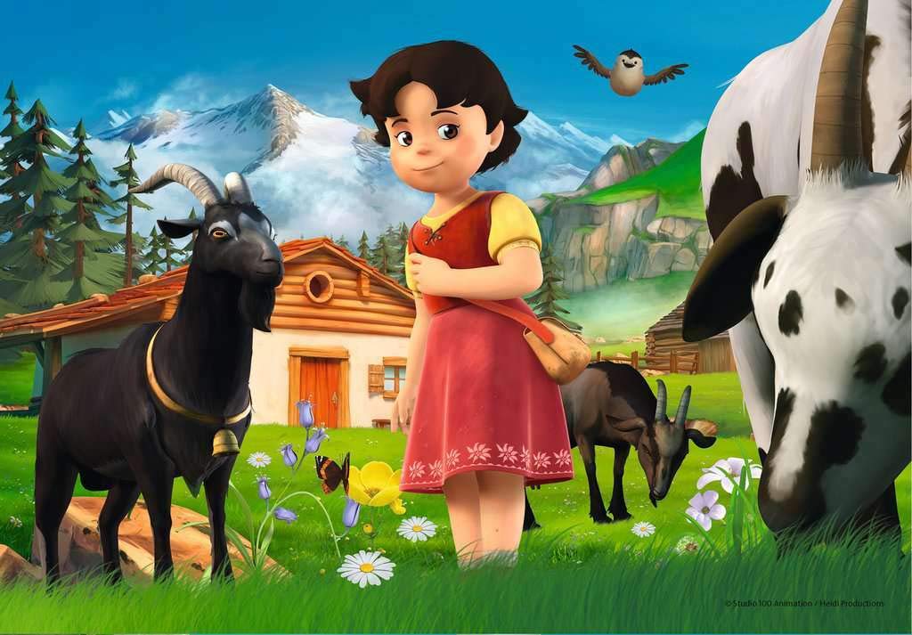 Buy Ravensburger Heidi at The Alps Jigsaw Puzzle (2x24 Piece
