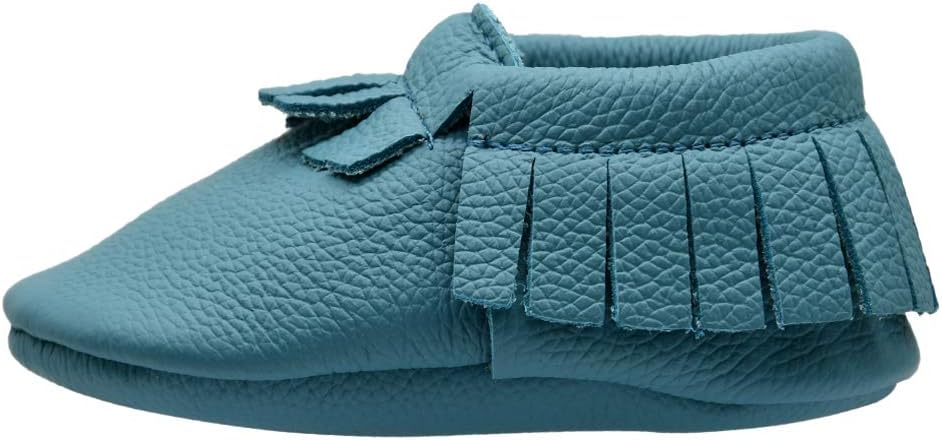 iEvolve Baby Leather Shoes Baby First Walking Shoes Baby Tassel Shoes Soft Sole Crib Shoes Baby Moccasins
