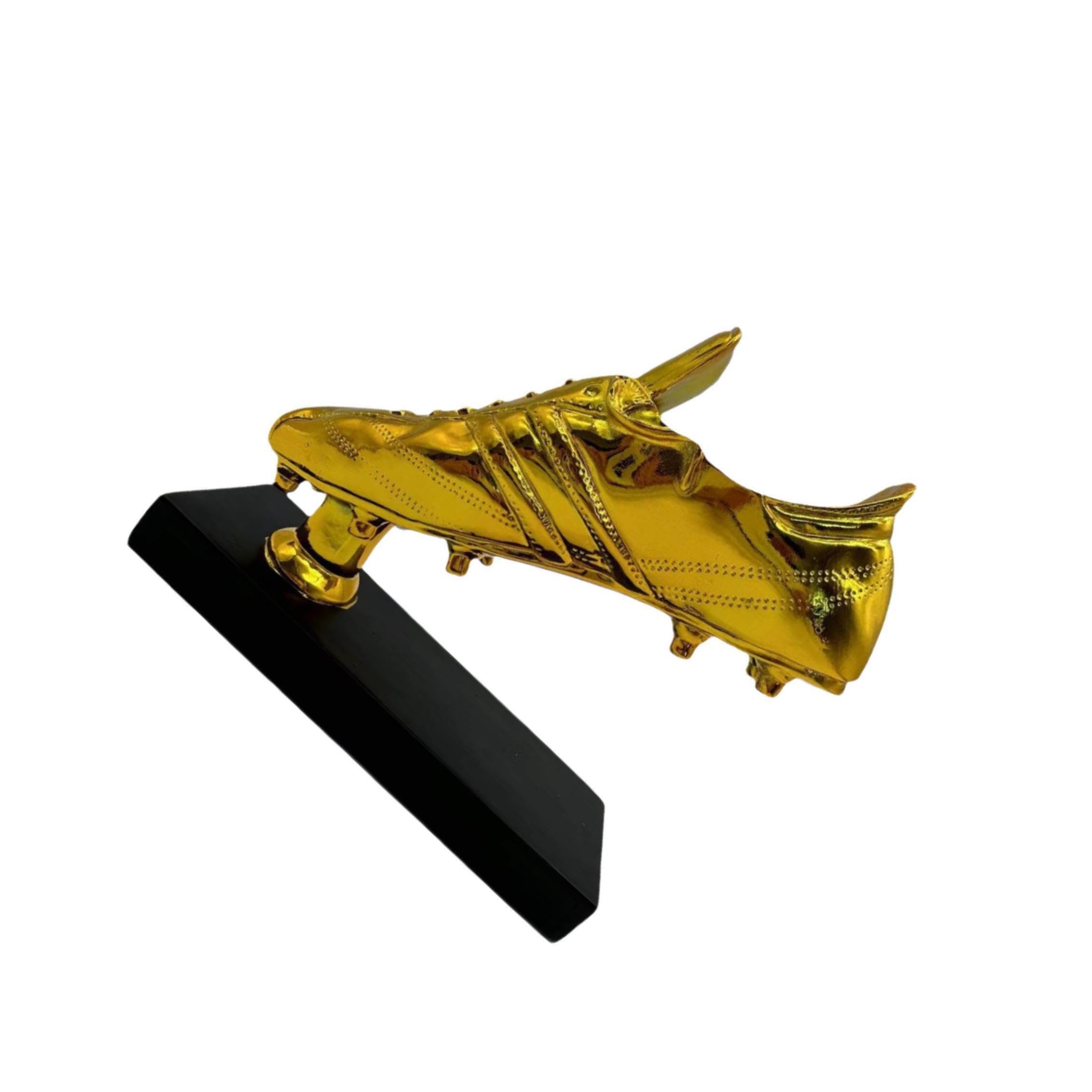 Trofeo Bota de Oro, Copa al Mejor Jugador, Pieza Decorativa Única, Resina, Duradera y Elegante, Artículo de Colección, Copa al Mejor Jugador, Recuerdo para