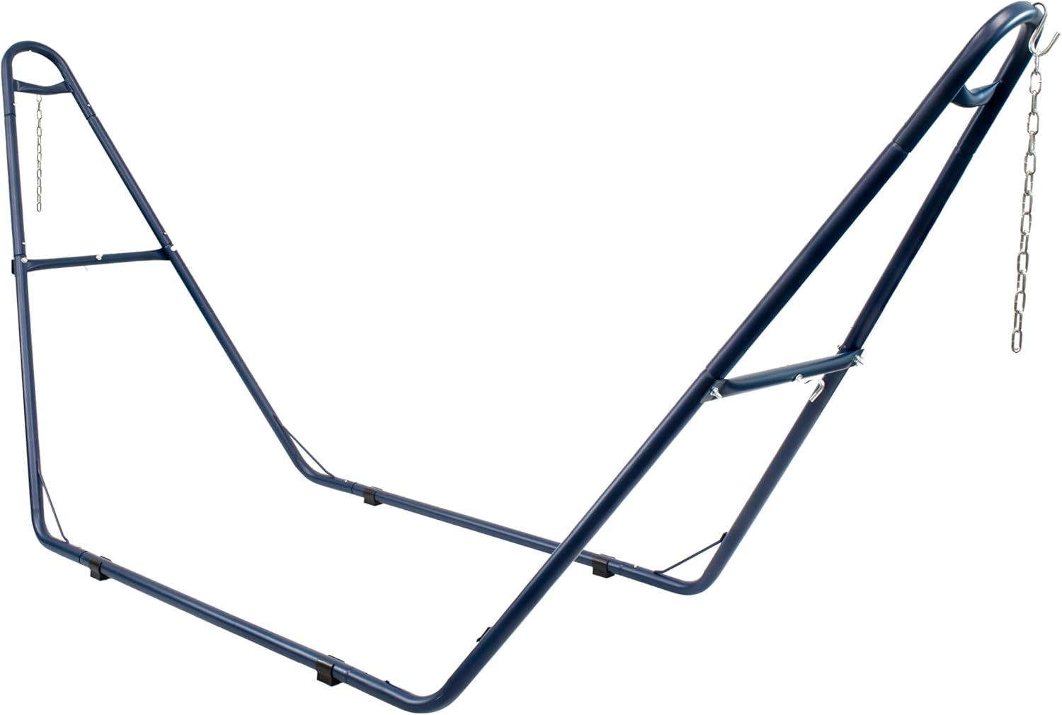 Sunnydaze Universal Double Hammock Stand Only - 550-Pound Capacity - Heavy-Duty Hammock Stand for Outside - Fits 9 to 14 Foot Hammocks - Blue