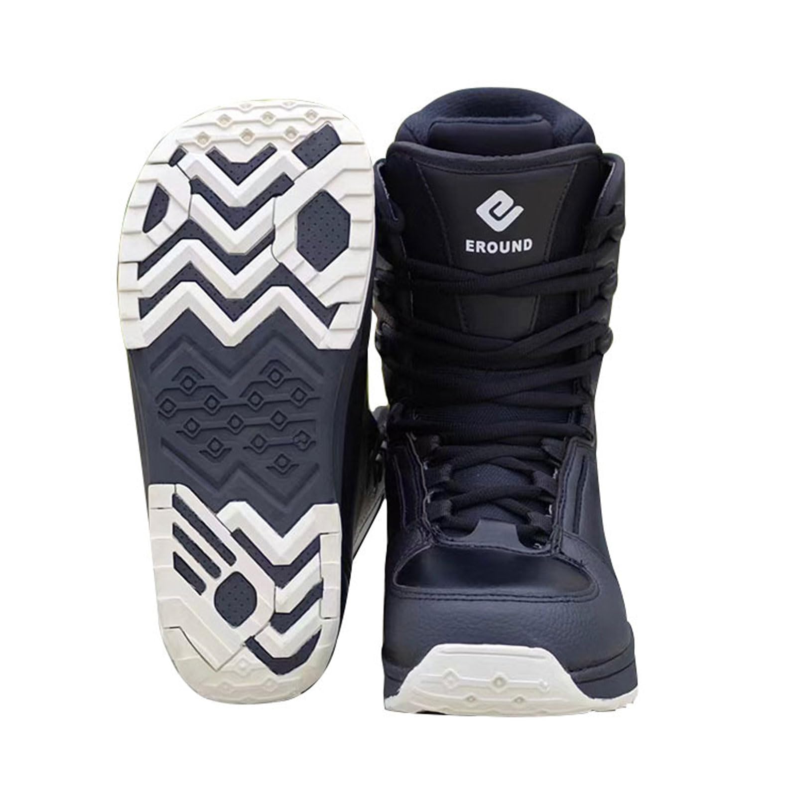 Scarponi da Snowboard da Uomo Scarponi Snowboard Donna Caldi e Comodi Leggero Stivali da Snowboard Allacciati Snowboard Boots Aderenza Elevata e Antiscivolo Taglie 36-46/Nero