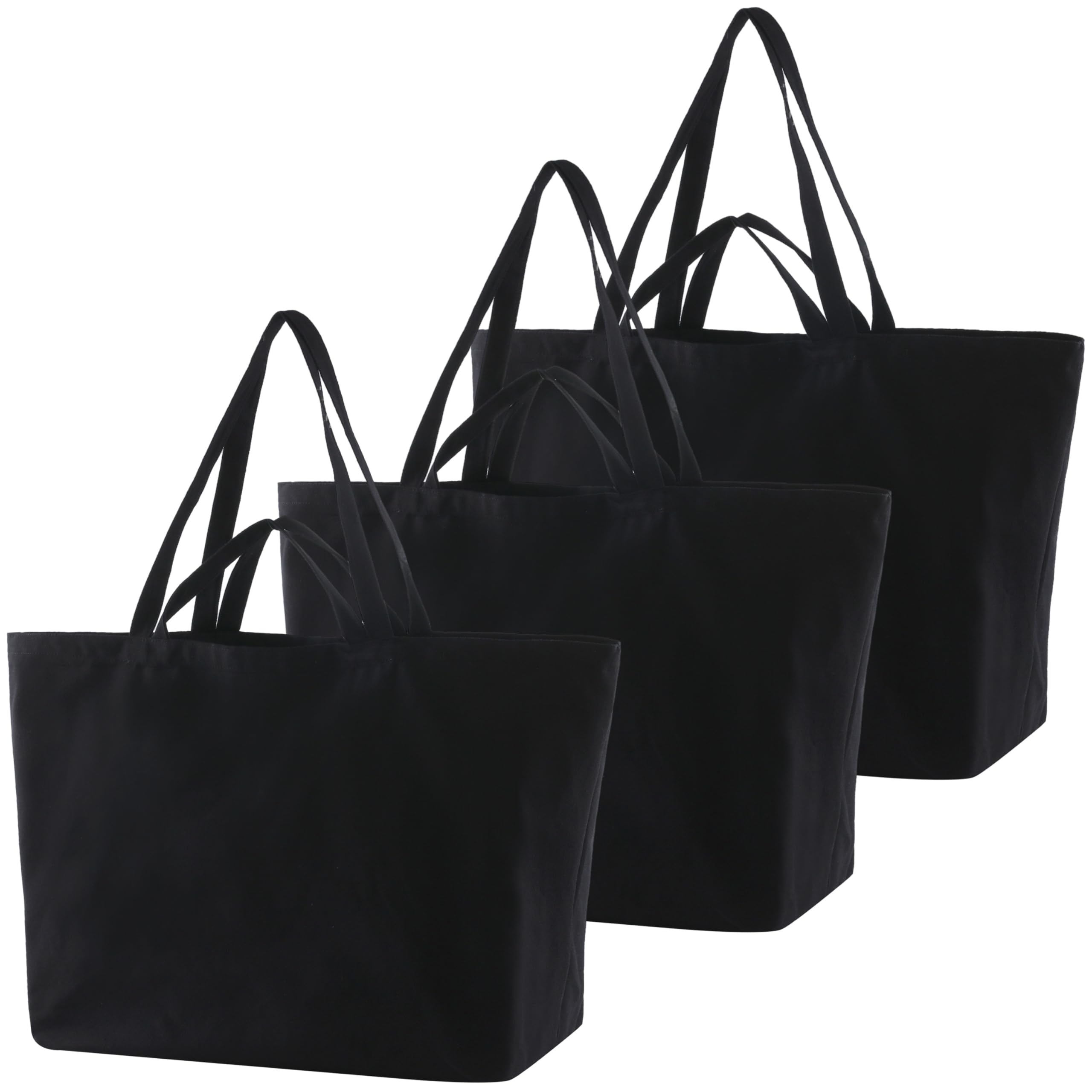 Extra Large Canvas Tote Bag - 27" X 16" X 8" Heavy Duty Reusable Shoulder Bag Personalized Custom Tote for Shopping